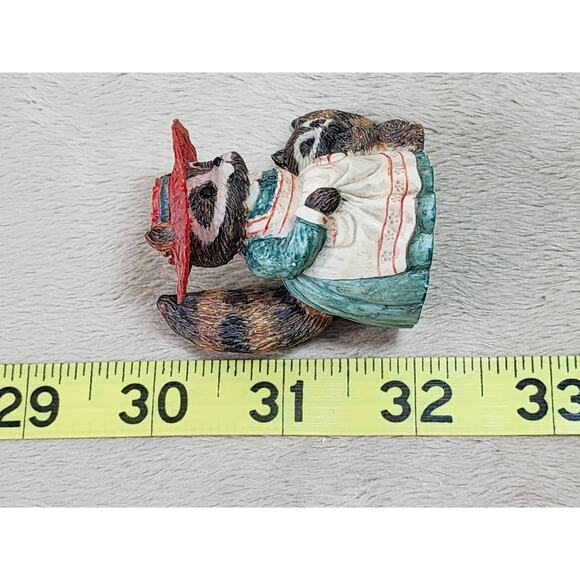 Holly And Chester Racoon Figurine 1986 H4051 Tall 2" Home Decor Taiwan Vintage - Picture 14 of 14